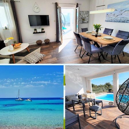 Anas Lagoon Holiday House With Pool At Azure Beach Дрвеник-Мали Экстерьер фото